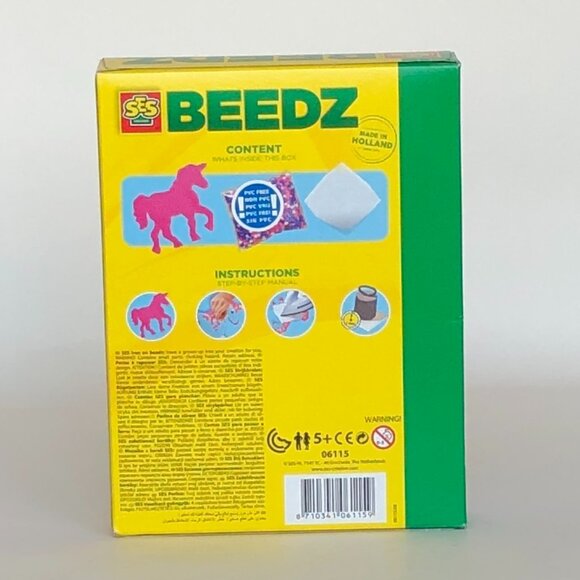 New in Box SES Iron on Beads Set-Unicorn Fantasy Horse 1200 Pcs For Age 5+ - Picture 13 of 16